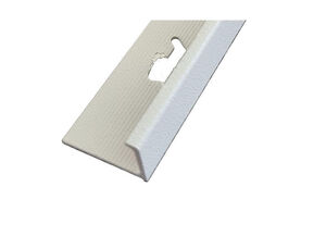 Aluminium L-Profil élvédő fehér kőhatású 10 mm.