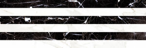 Valore Carrara Relieve Stripe Albinegro Brillo 20x60 falicsempe