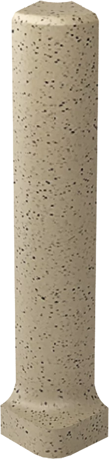 Paradyz Bazo Beige Lábazati Külső Sarok Elem Mat 3×10 (zewnętrzny sól-pieprz mat)