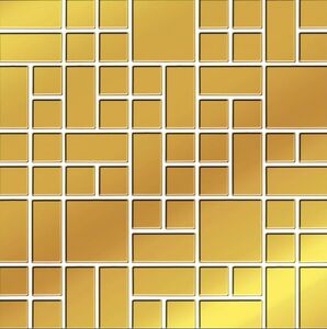 Valore Arabescato Gold Glass mosaic 25x25