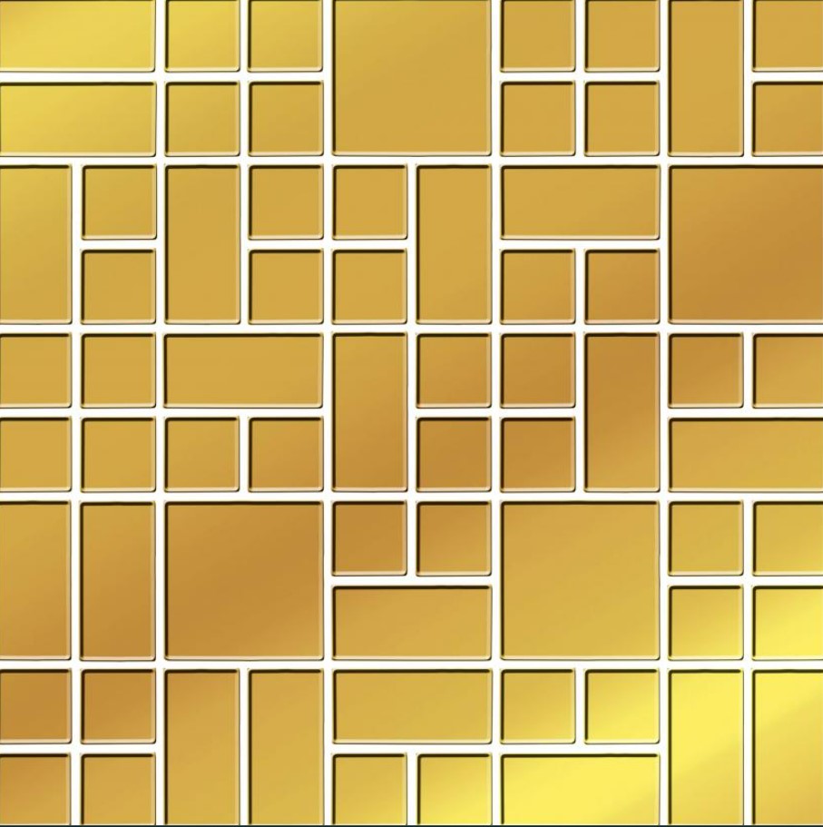 Valore Arabescato Gold Glass mosaic 25x25