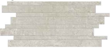 Cotto Tuscania Grey Soul Listello Patchwork Light dekor padlólap 30.2x61