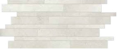 Cotto Tuscania Grey Soul Listello Patchwork White dekor padlólap 30.2x61