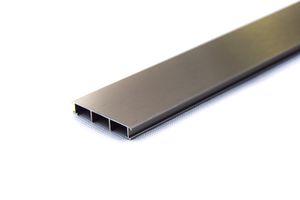 Salag Listello/bordűr profil 50X8,5mm, eloxált alumínium szálcsiszolt inox 2,50 m/szál