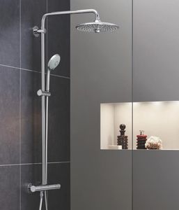 Grohe Euphoria termosztátos zuhanyrendszer 27296002 260mm állítható fejzuhannyal, Euphoria 110 mm kézizuhannyal