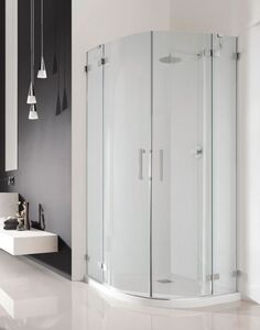 Radaway Euphoria PDD 80 Jobb íves zuhanykabin átlátszó üveges