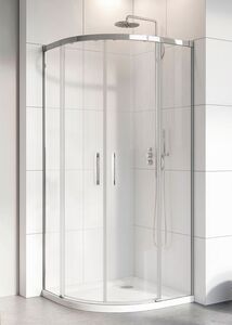 Radaway Idea PDD oldalfalak 80Rx120L, íves zuhanykabin átlátszó üveges