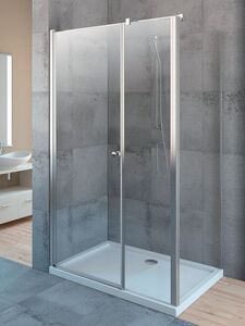 Radaway Eos KDS 100 J*×100 szögletes aszimmetrikus zuhanykabin átlátszó üveges