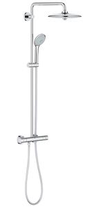 Grohe Euphoria termosztitos zuhanyrendszer 260mm illítható fejzuhannyal, Euphoria 110 mm kézizuhannyal 27296002