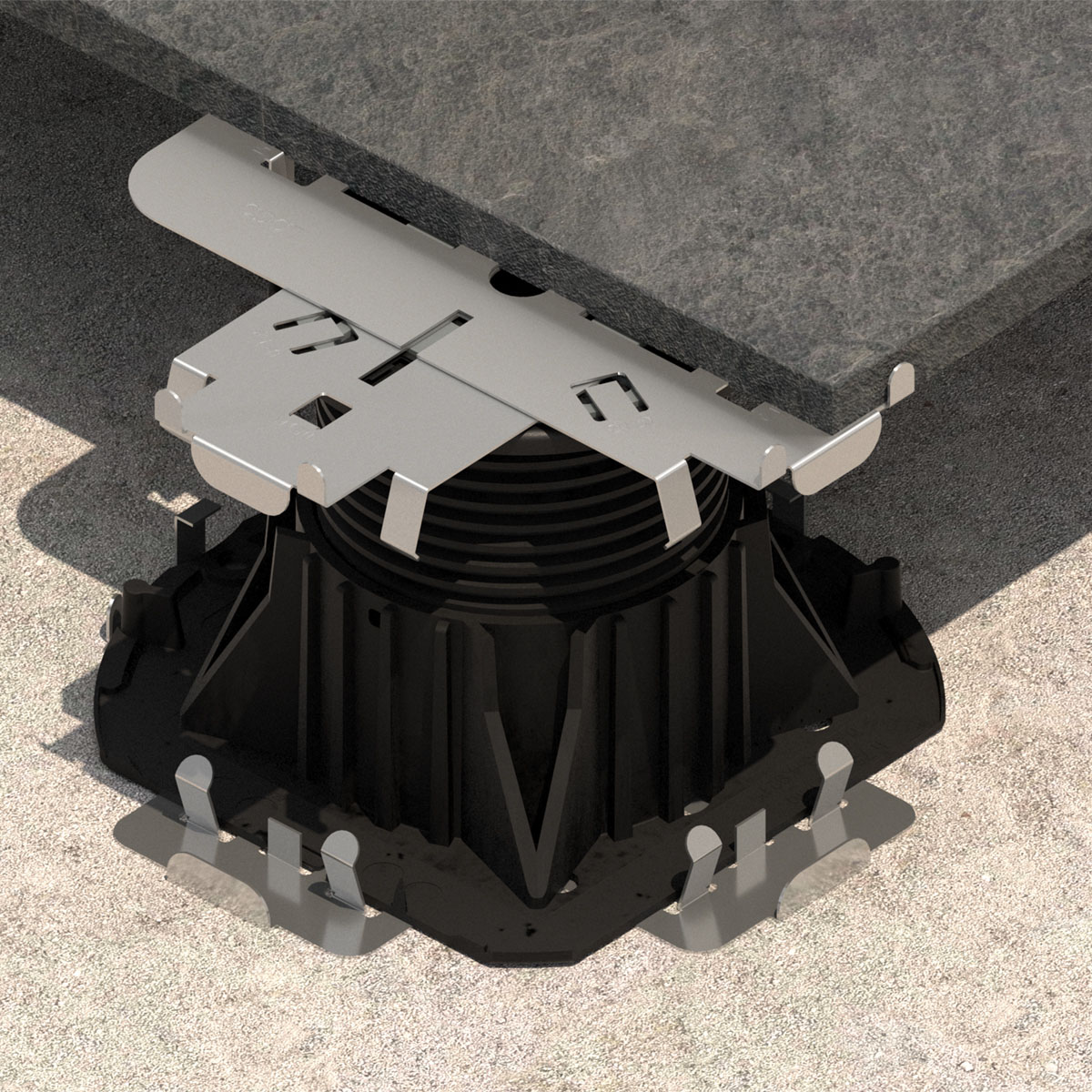 Terasz lezáró sarok szegély 2cm-es gres lapokhoz