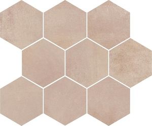 Opoczno Arlequini Beige Mozaik hexagon 28x33,7