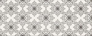 Opoczno Black & White Pattern E 20x60 dekor