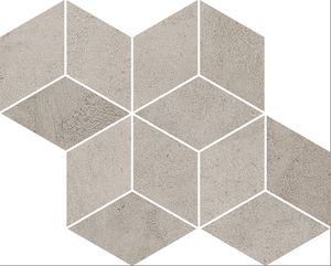 Paradyz Pure City Grys Romb Hexagon Mosaic dekorcsempe 20.4x23.8