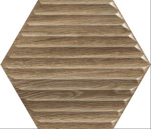 Paradyz Woodskin Wood Hexagon Structure B falicsempe 19.8x17.1