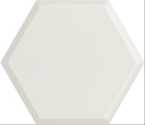 Paradyz Woodskin Bianco Hexagon Structure A falicsempe 19.8x17.1