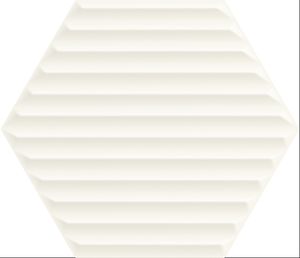 Paradyz Woodskin Bianco Hexagon Structure B falicsempe 19.8x17.1