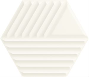 Paradyz Woodskin Bianco Hexagon Structure C falicsempe 19.8x17.1