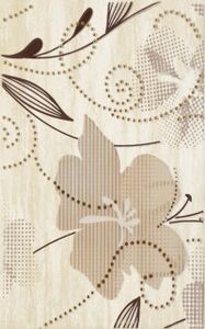 Kwadro Doppia Beige Inserto B 25x40 dekor csempe