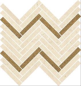 Paradyz Sunrise Beige Mozaika Polysk dekorcsempe 28,1x30,1