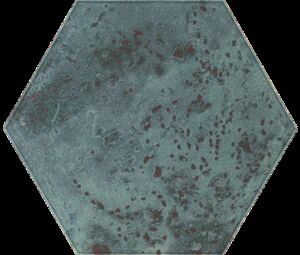 Paradyz Unique Lady Green Hesagon 19,8x17,1 dekor