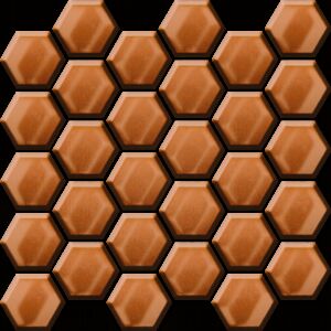 Ceramika Color Calacata Gold Glass Hexagon 25x25 mozaik