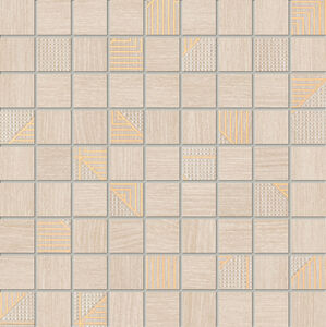 Domino Woodbrille Beige Mozaik 30x30 dekor