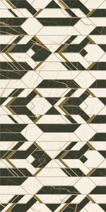 Paradyz Fancy White Inserto Polysk 30x60 csempe