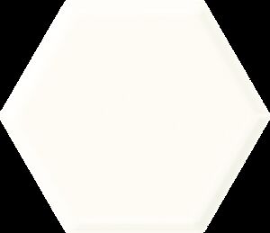 Paradyz Ideal Uniwersalny Heksagon White Str. Polysk dekor