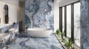 Emil Ceramica Tele Di Marmo Onyx Blue 120x278 burkolólap